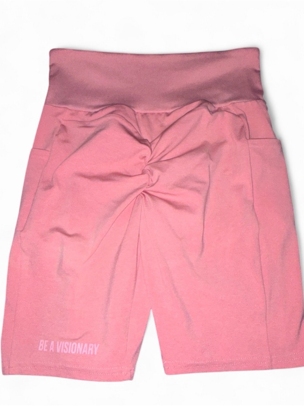 Gymshark Pink High-Waist Women’s Bike Shorts - Picture 2 of 3